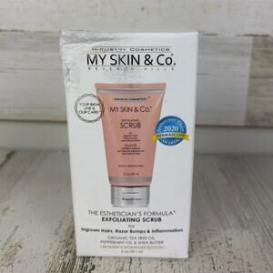 My Skin & Co Exfoliating Scrub Women Ingrown Hairs Razor Bumps Inflammation new